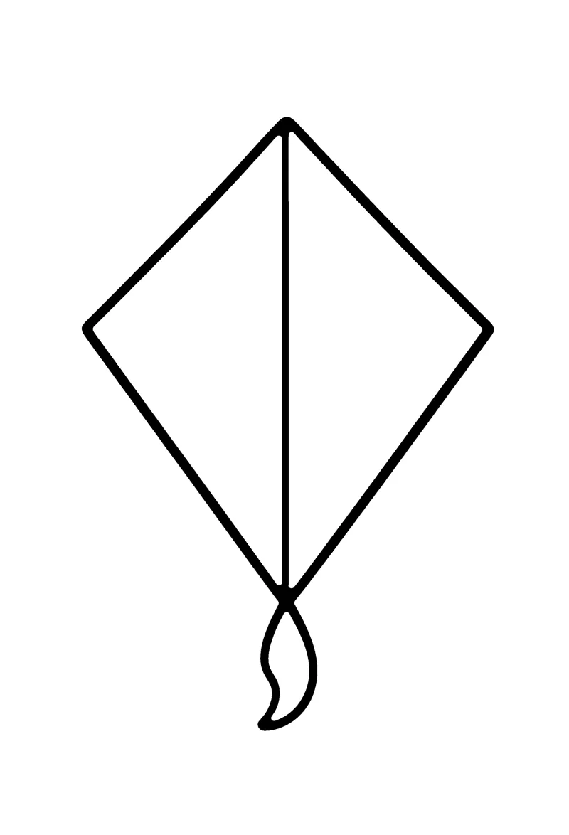 Diamond Kite coloring page preview