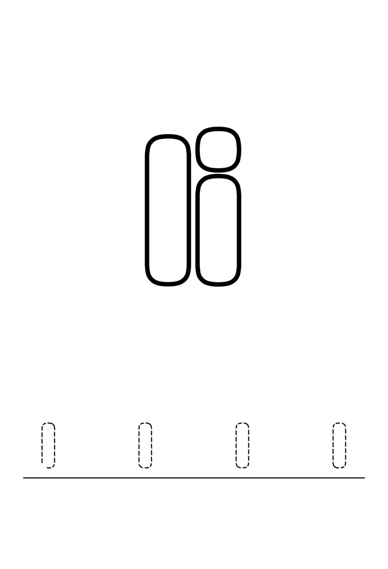 Letter I coloring page preview